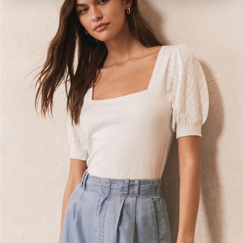 Z Supply Enya Square Neck Top NWT